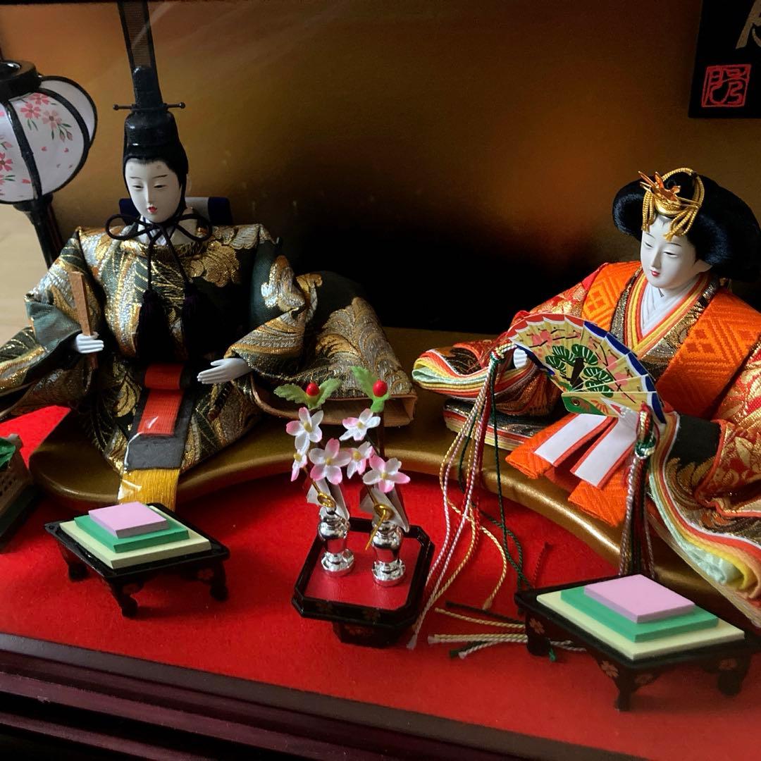 雛人形　人形の秀月　柳-2人【美品】