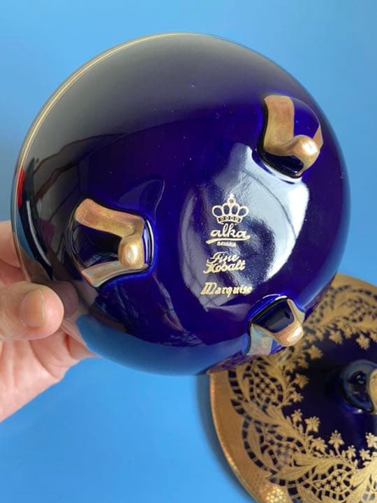 Alka Bavaria Marquise Kobalt ビンテージ　小物入れ