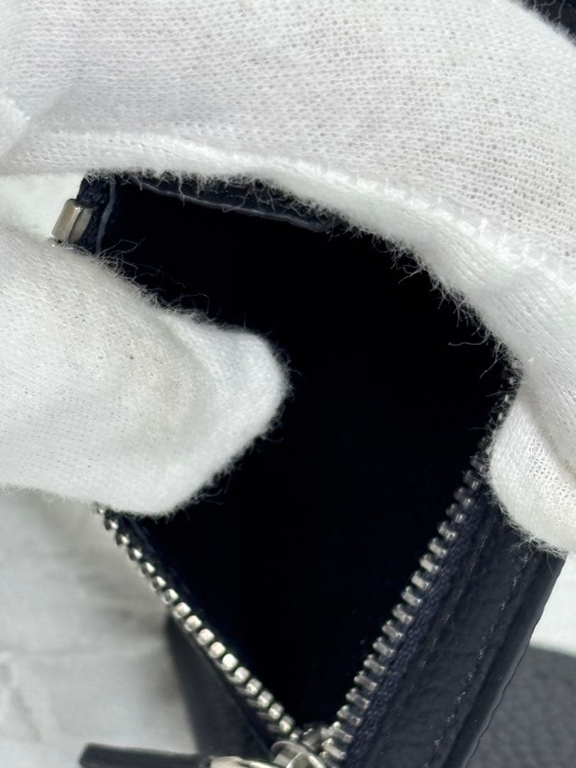 美品ボナベンチュラ ビルクリップケース付きシュリンクレザー　マネークリップ