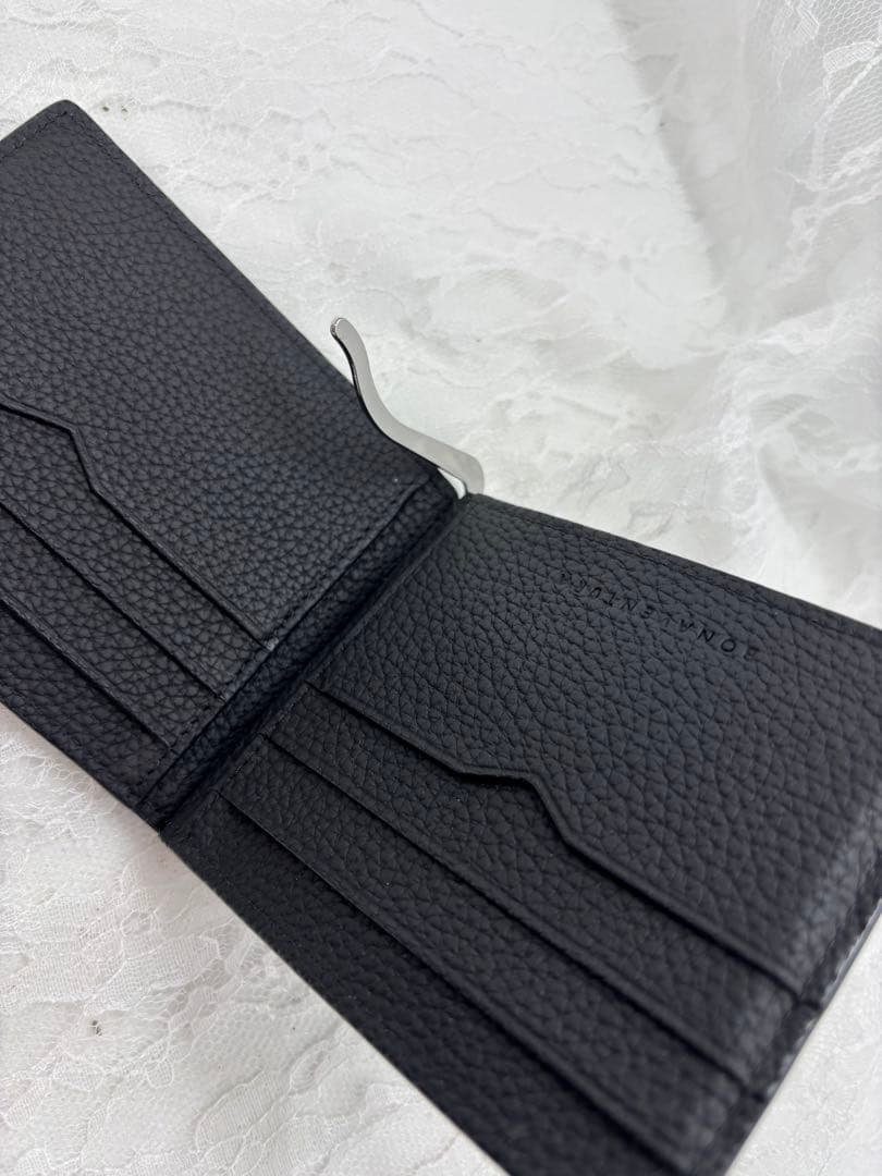 美品ボナベンチュラ ビルクリップケース付きシュリンクレザー　マネークリップ