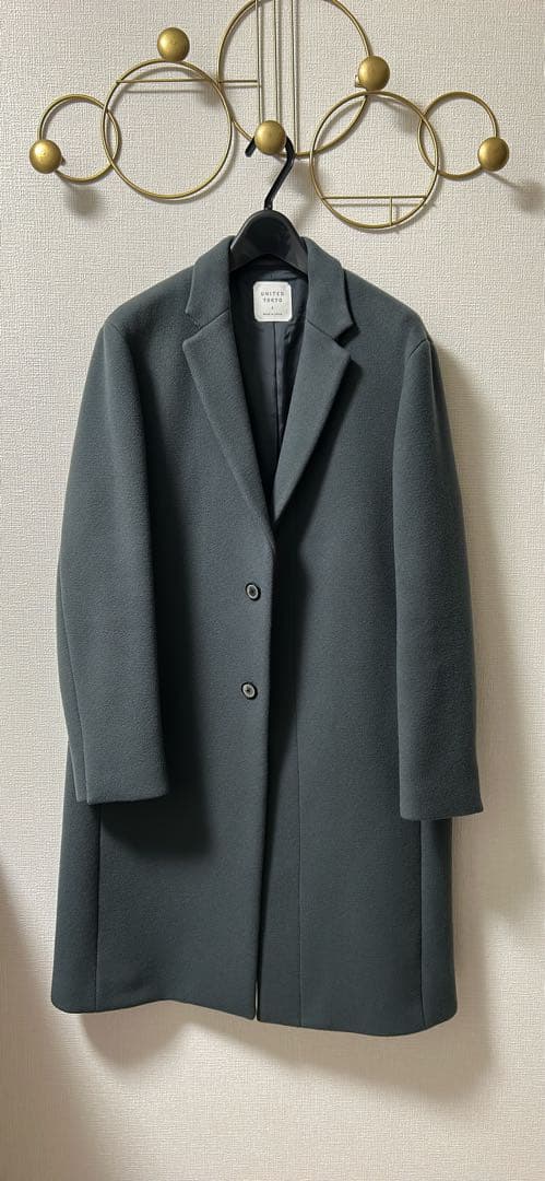 UNITED TOKYO チェスターコート グレー サイズ3