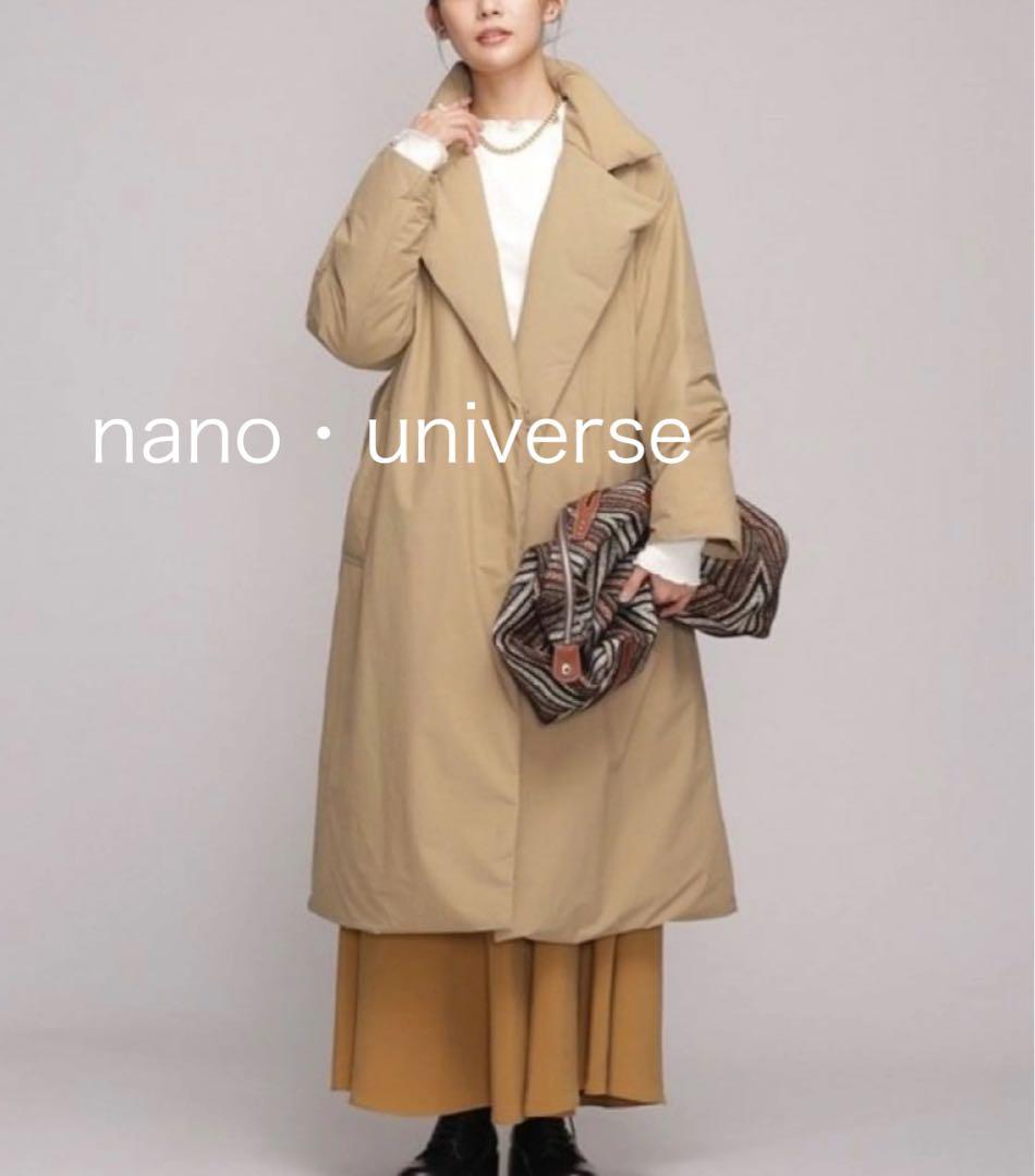 nano universe 西川ダウン　ベルテッドコートダウン ※ベルト無し