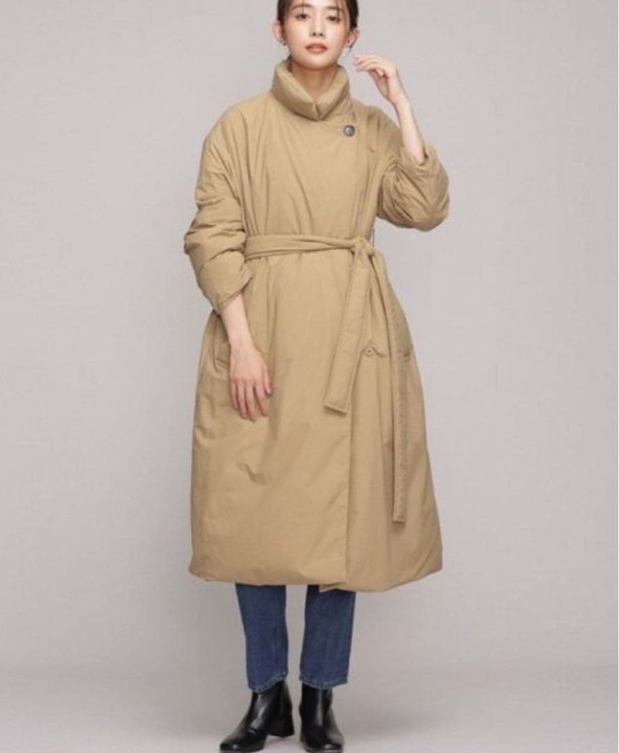 nano universe 西川ダウン　ベルテッドコートダウン ※ベルト無し