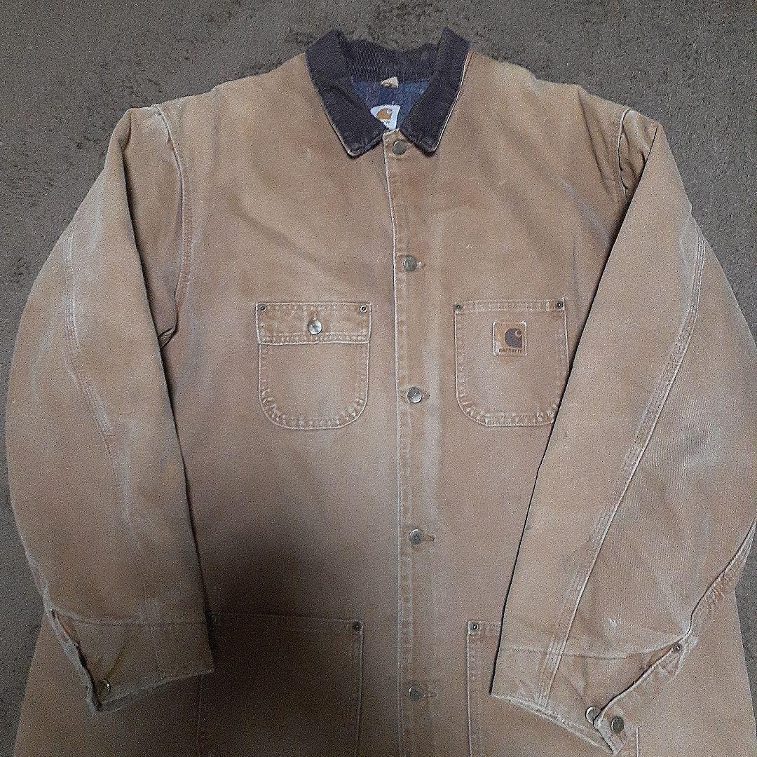 Carhartt USA製 トラディショナルジャケットC02BRN襟コーデュロイ