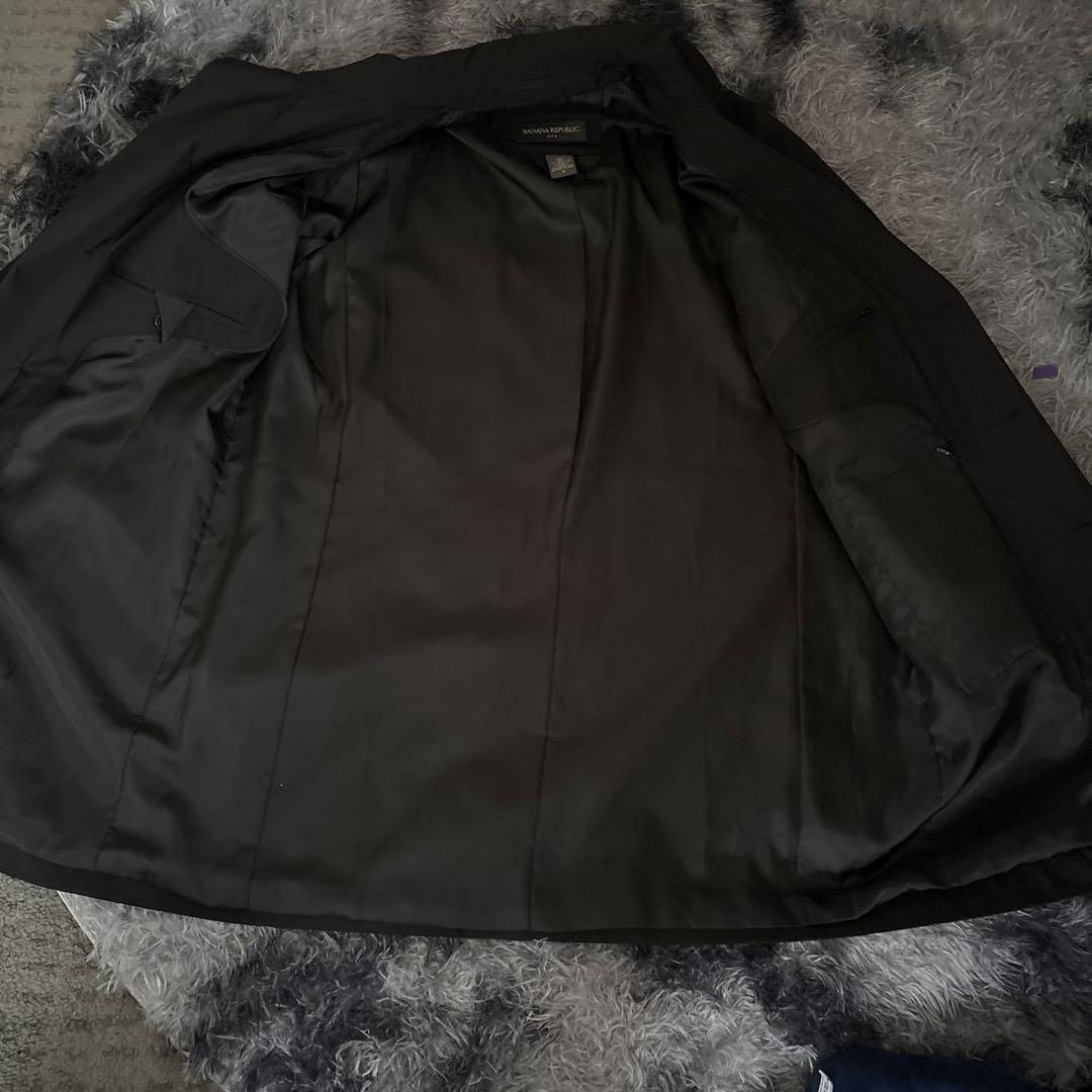 新品　バナナリパブリック　メンズ　S トレンチコート　黒