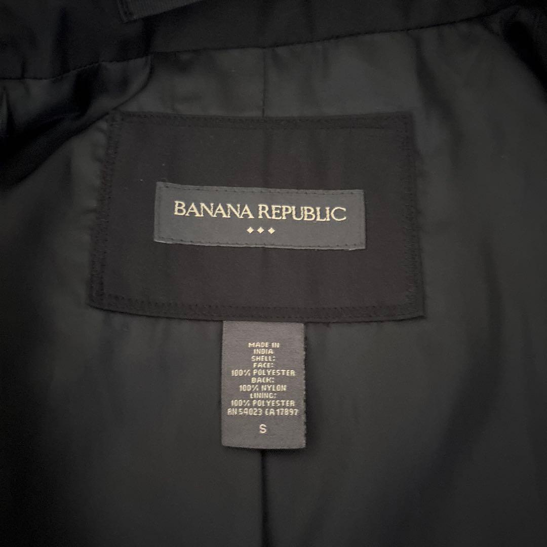 新品　バナナリパブリック　メンズ　S トレンチコート　黒