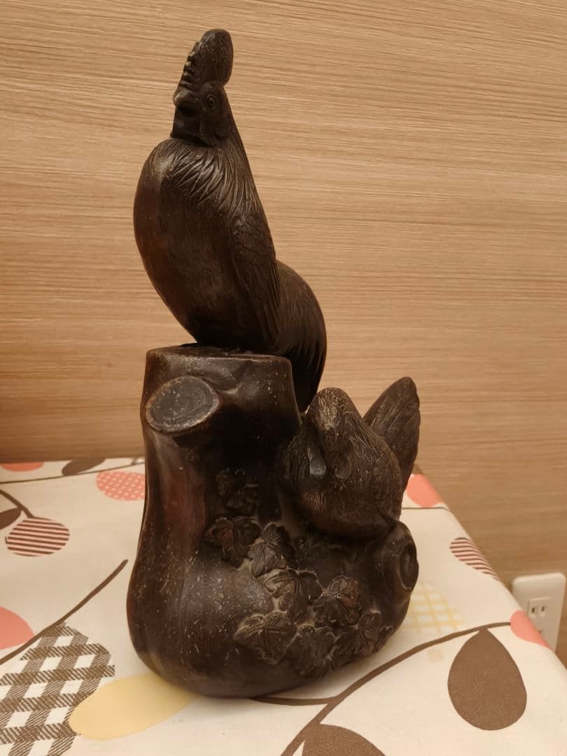 備前焼 鶏置物骨董品 古美術 時代物