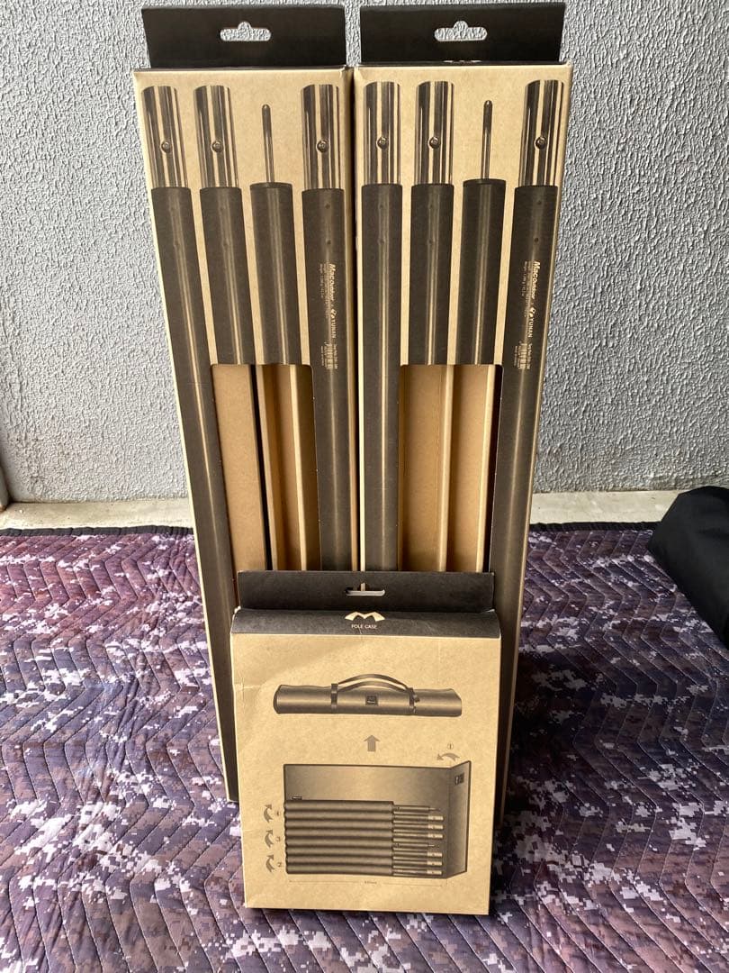 Mac ONE ヘキサタープL 人気チャコール色 YUNANポール&ポールケース