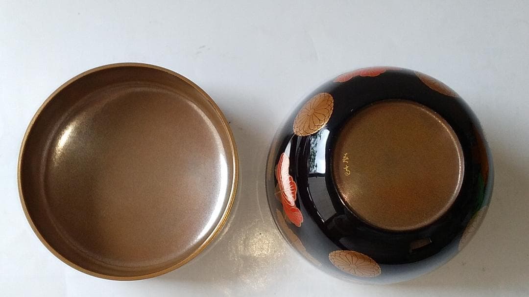 『 彭祖棗 』 前端春斉 作 蒔絵 内銀溜 漆器 漆芸 抹茶 茶道具 共箱 新品