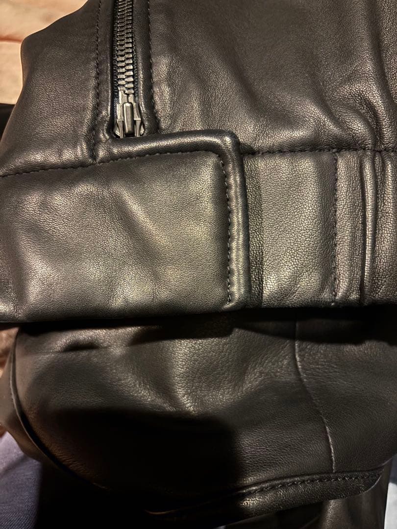 ロンハーマン　ライダースジャケット　ノーカラー