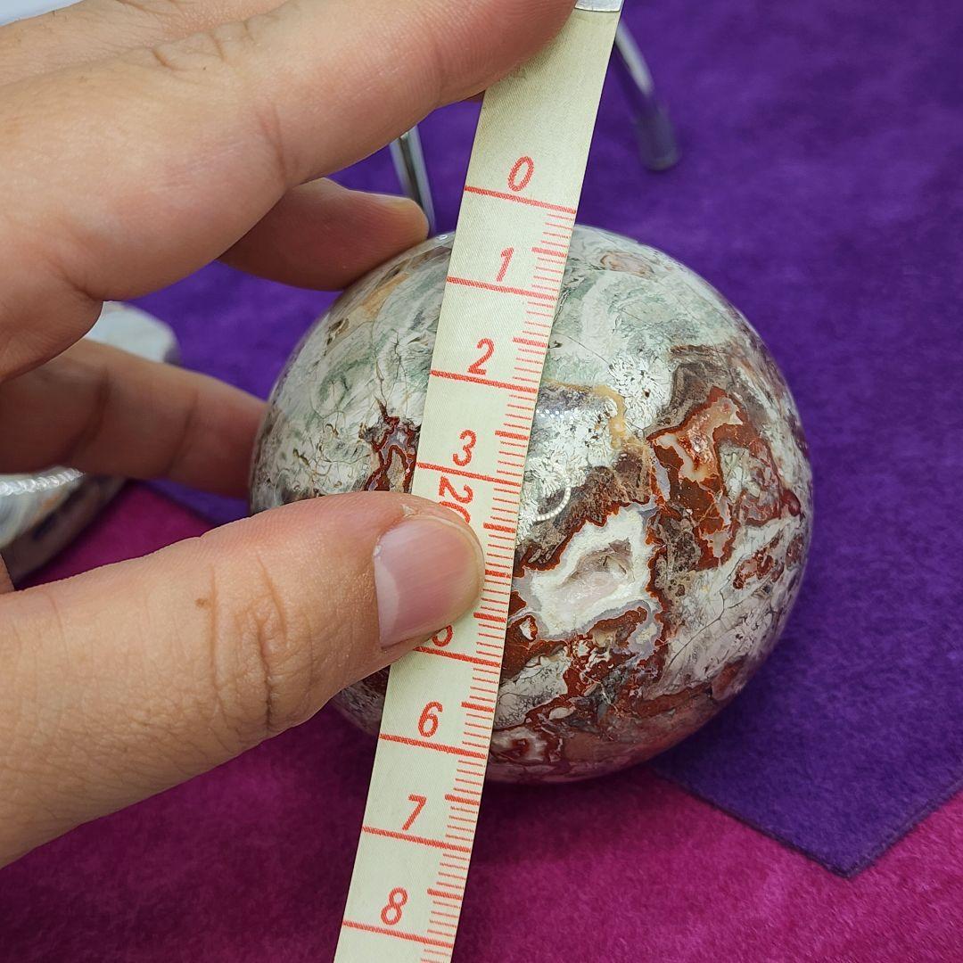 一点物天然石ペアセット クレイジーレースアゲート&マネーアゲート