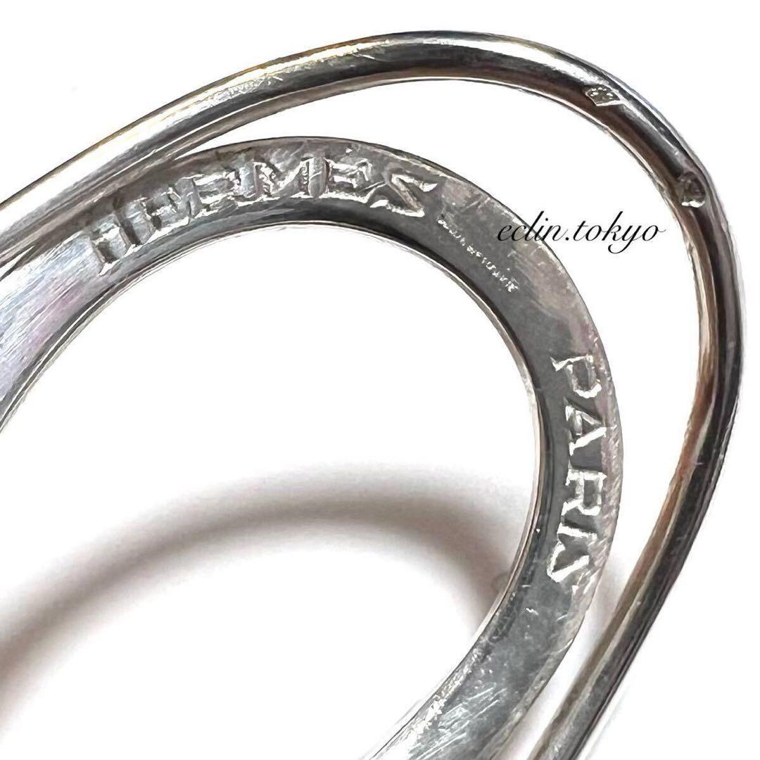 エルメス ビンテージ ベルト モチーフ マネークリップ シルバー　E4591