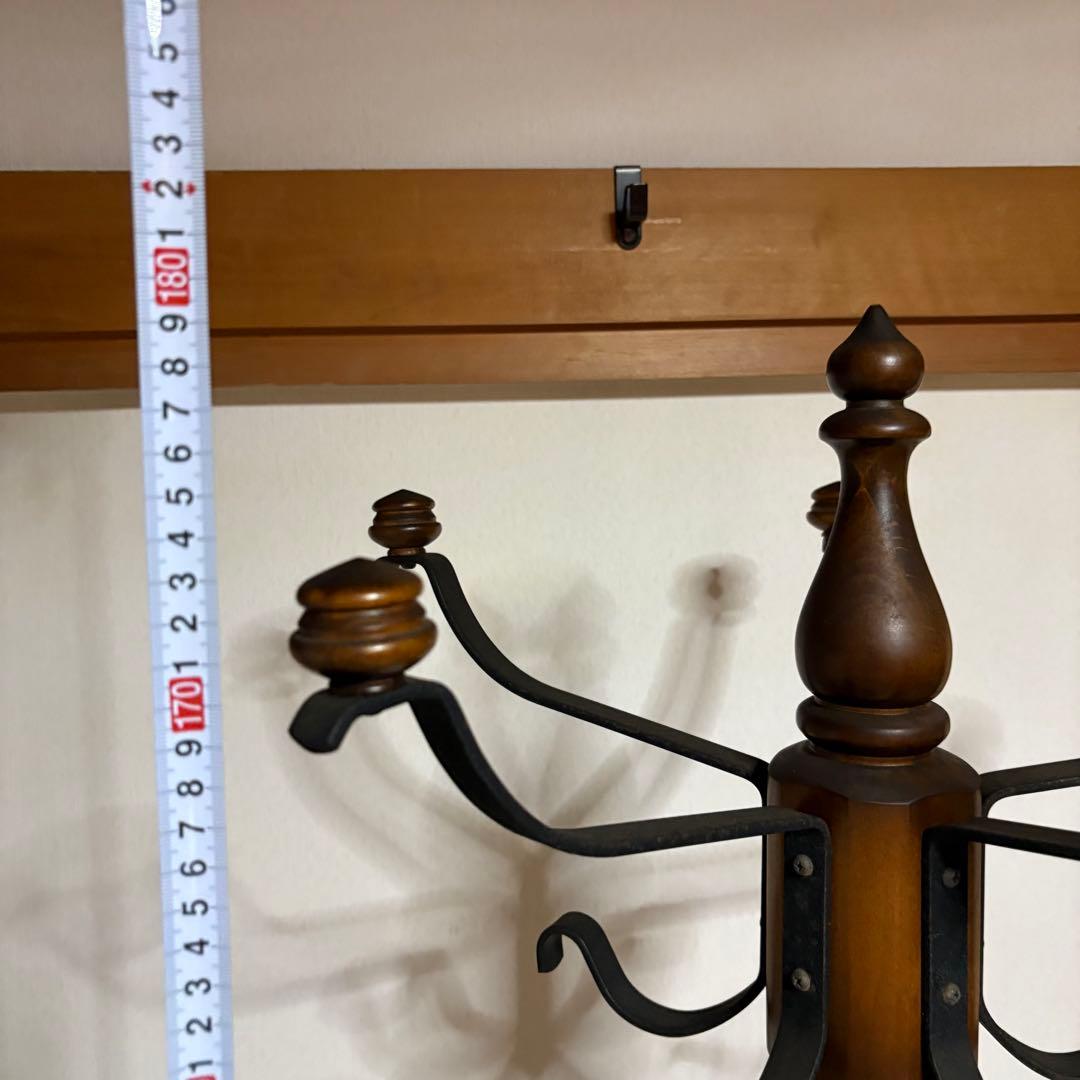 カリモク ポールハンガー コートハンガー 傘立て　帽子掛昭和　レトロ　オールド