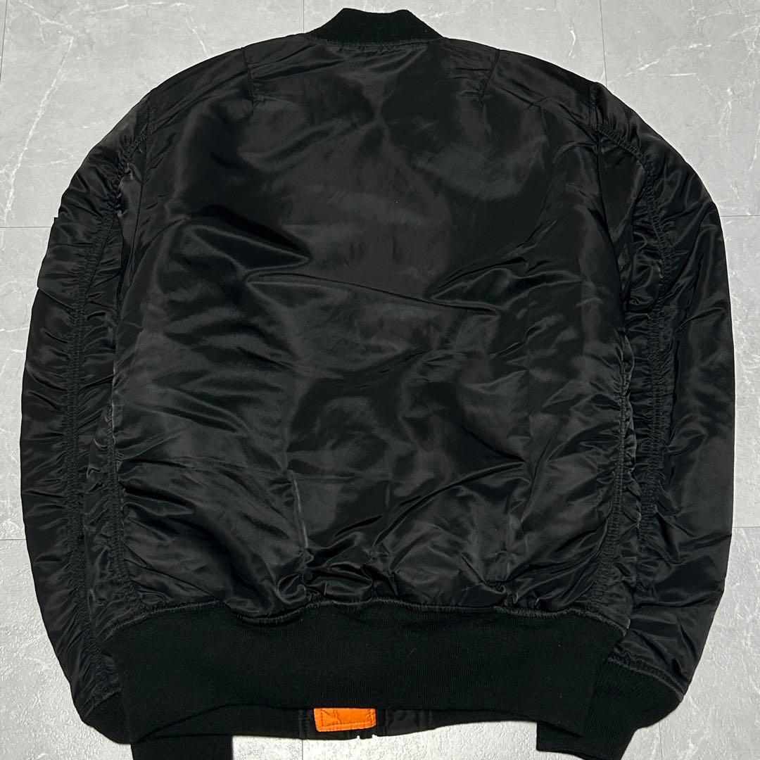 【ALPHA】MA-1 フライトジャケット リバーシブル L ブラック