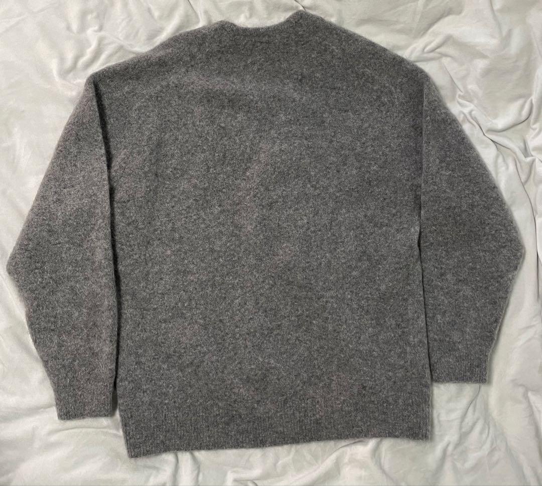 beauty&youth シャギー モヘア カーディガン グレー Lサイズ