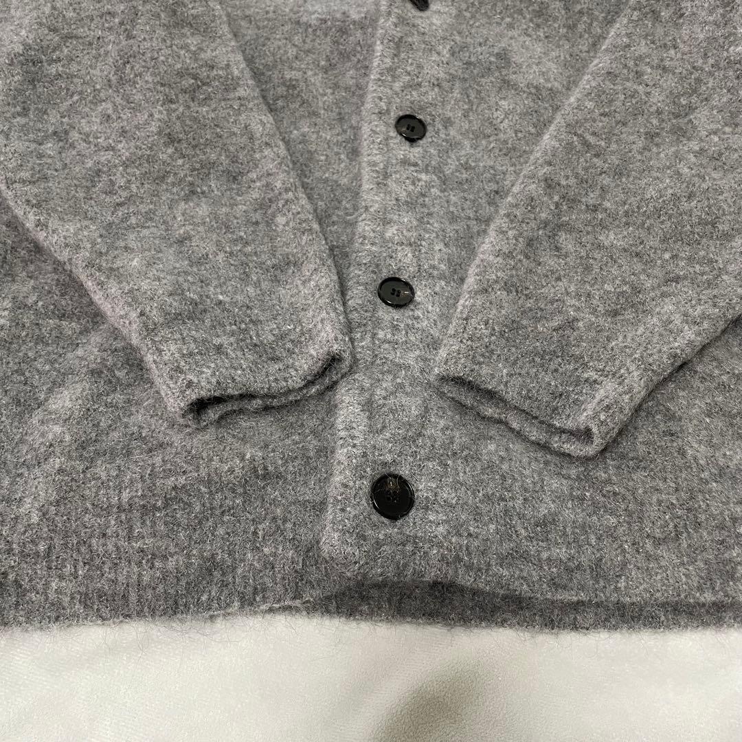 beauty&youth シャギー モヘア カーディガン グレー Lサイズ