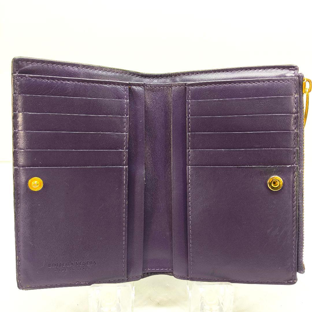 ボッテガヴェネタ カセット マキシイントレチャートウォレット 二つ折り財布