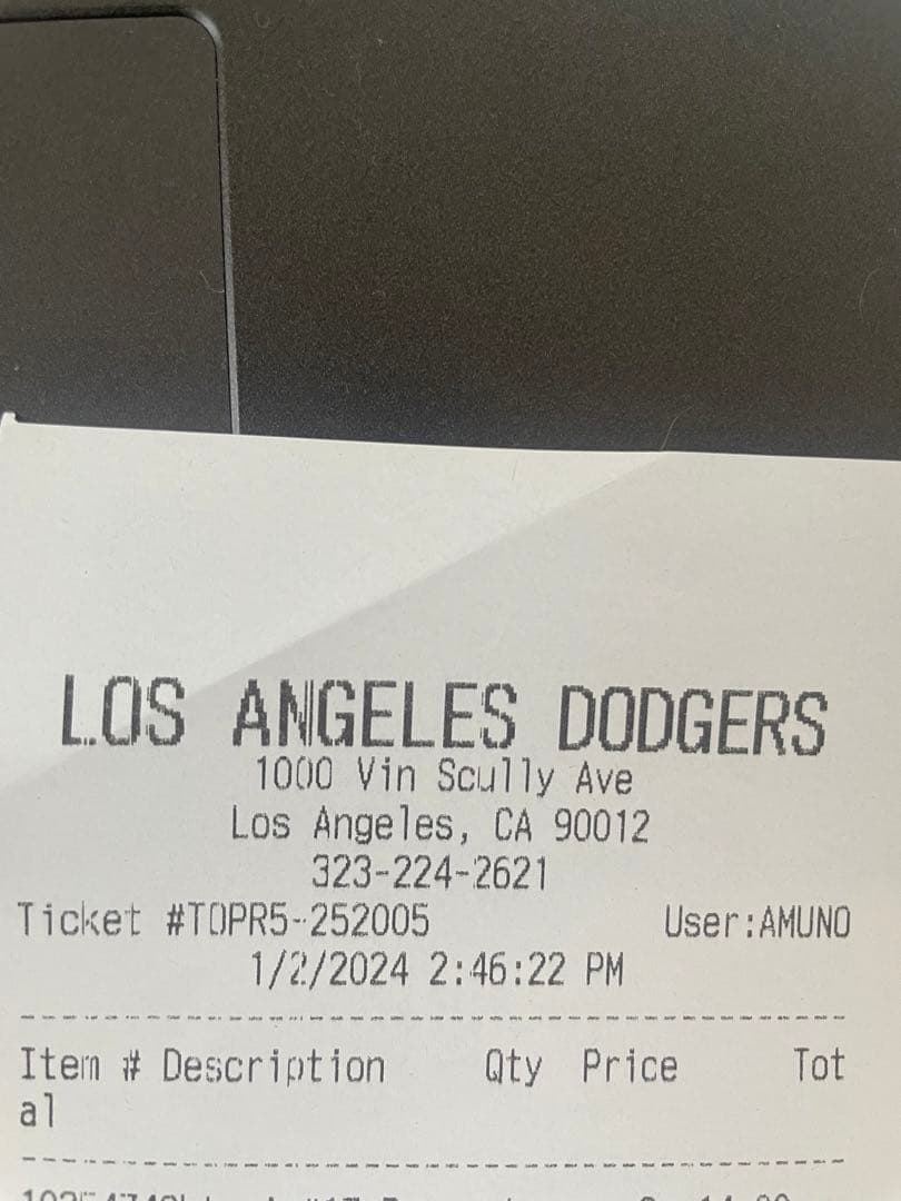 ★現地購入ペナント付き！ドジャース大谷翔平選手公式ユニフォーム Lサイズ