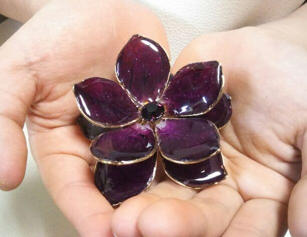 薔薇の水晶玉とお皿