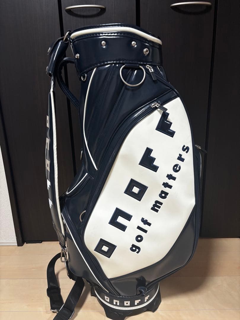 オノフキャディバッグOB0920 ネイビー/ホワイト