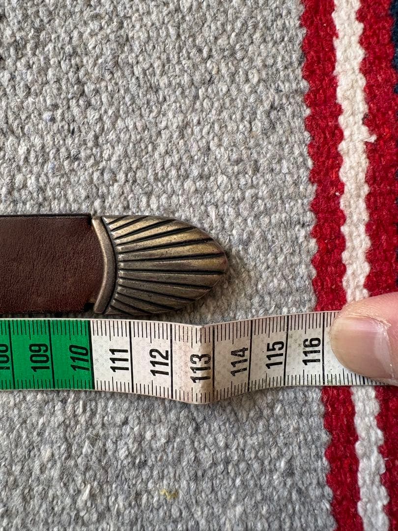 イレブンティ　ブラウンレザー カジュアルベルト