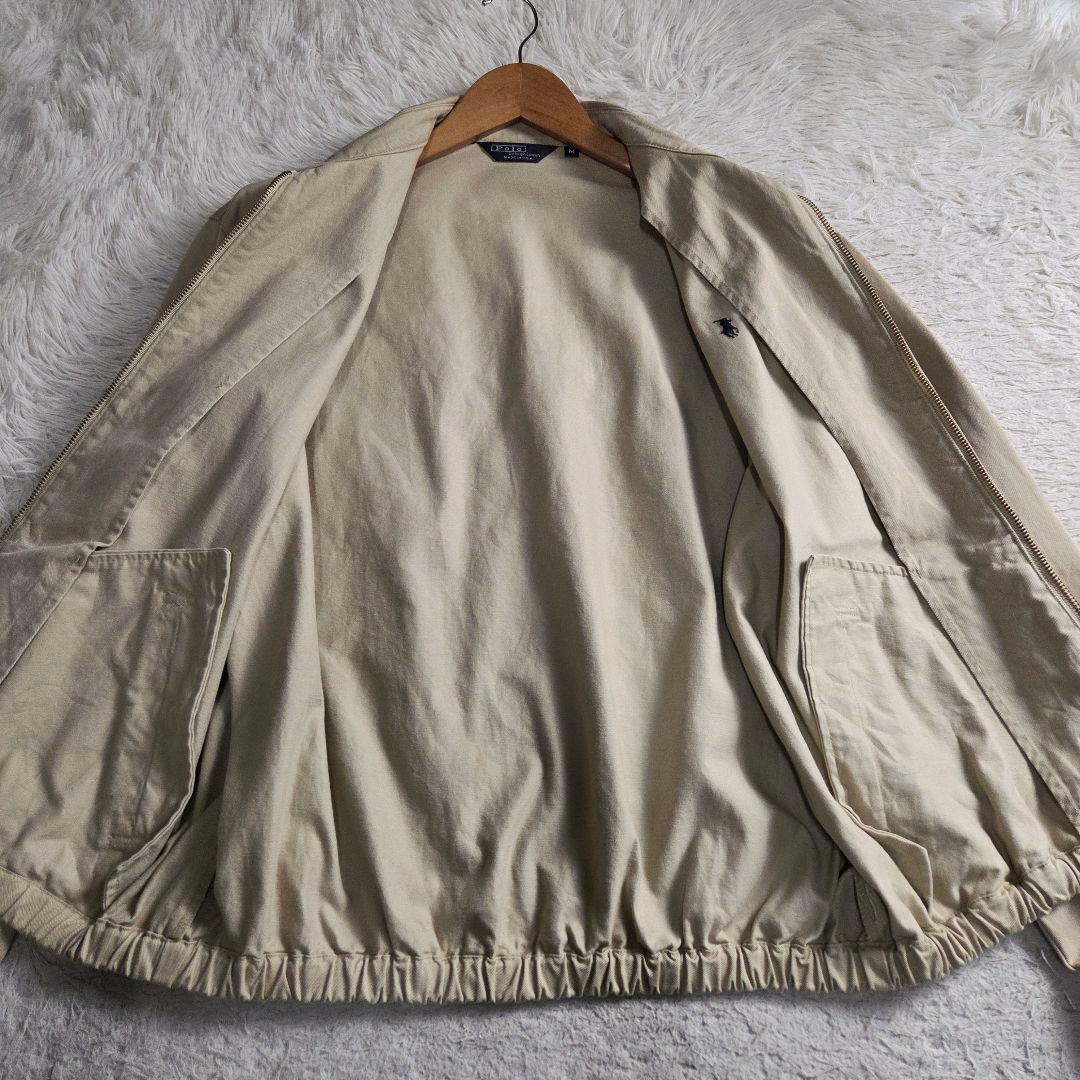 美品 ポロ ラルフローレン スイングトップ 三角タグ サイズL ベージュUSA製