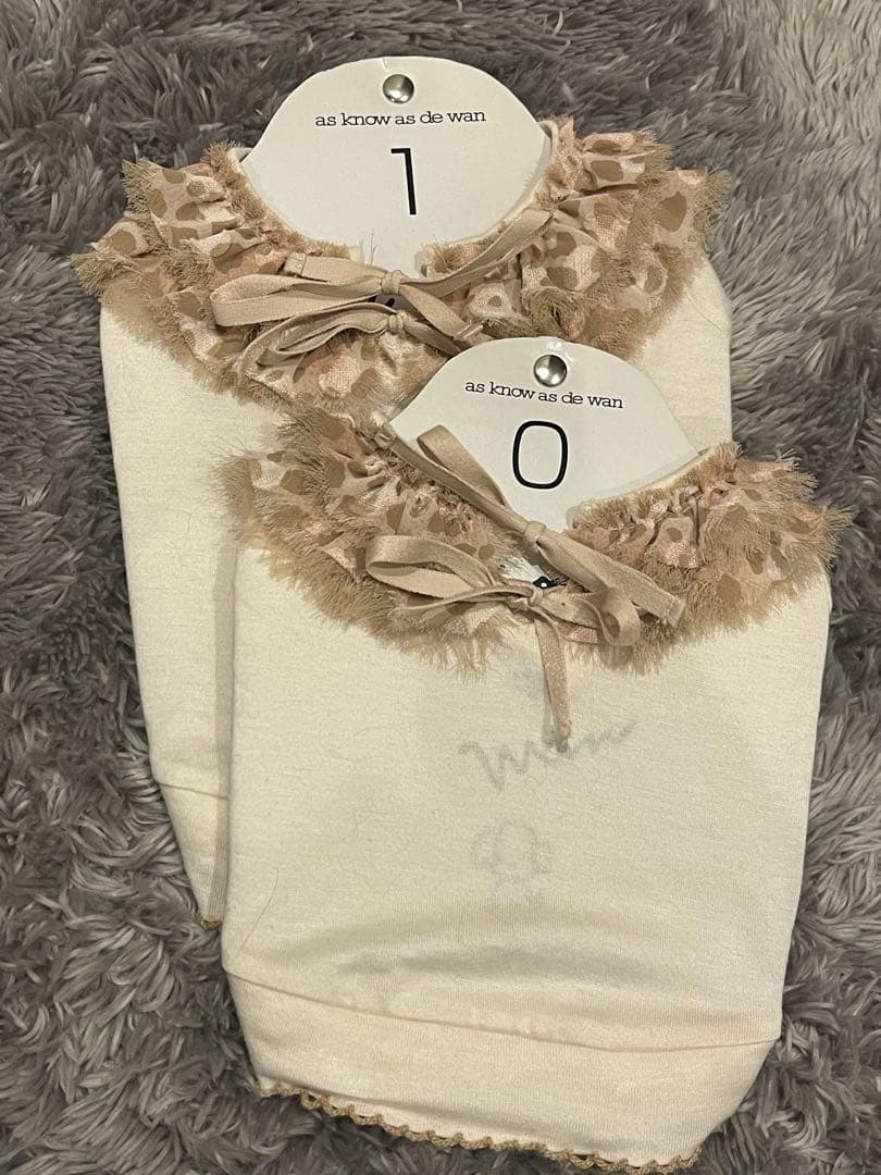 As know as de wan チュール襟シャツ2枚セット