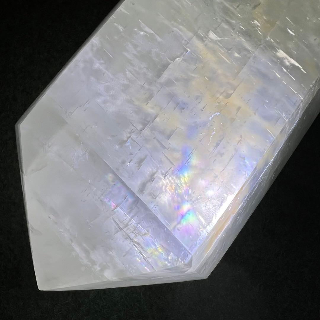 特大！ ほんのりグリーン カルサイト 六角柱 ポイント 天然石 パワーストーン