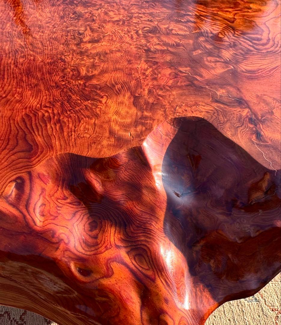 年輪ぎっしり＆美しい杢目！希少な屋久杉の座敷机 無垢材 座卓