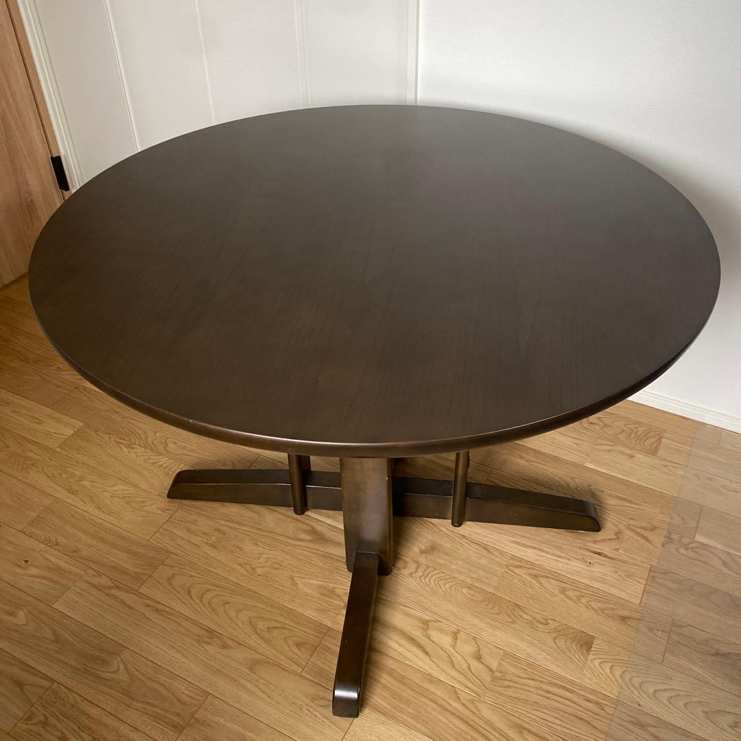 円形　ダイニングテーブル　直径100センチ※直接引取り希望
