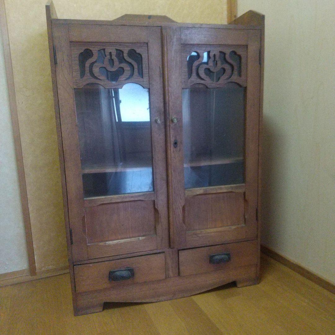 古家具 和箪笥 レトロ アンティーク 本棚 キャビネット