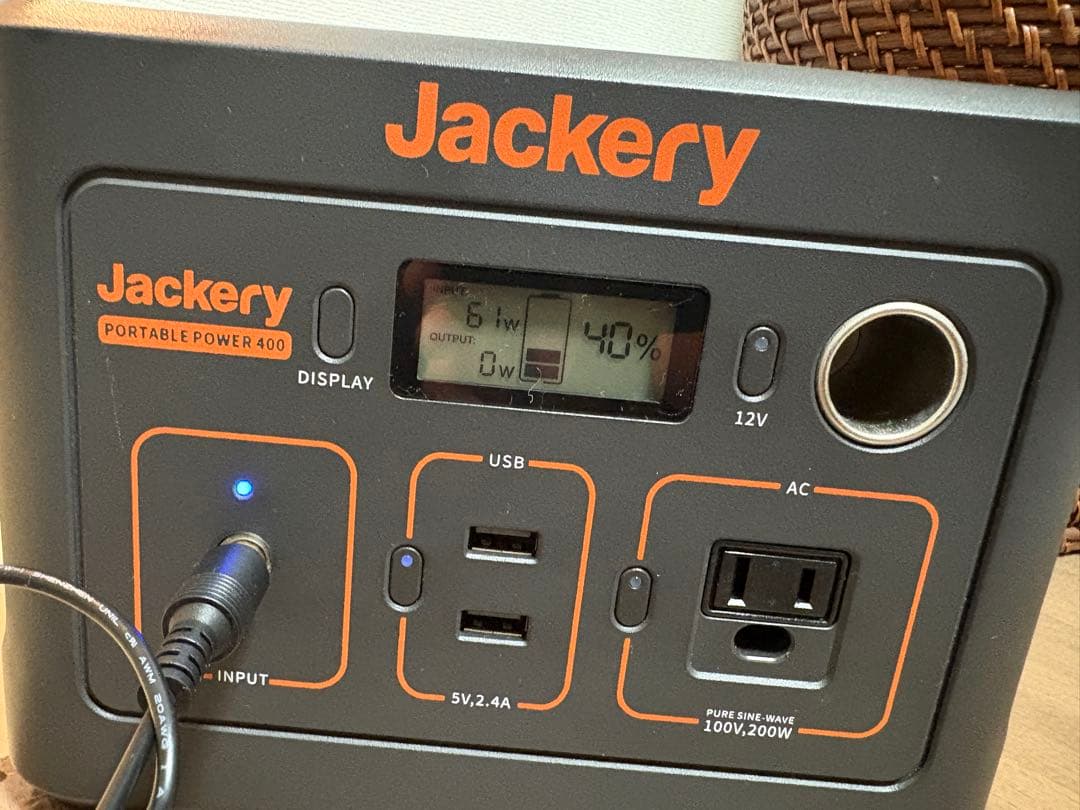 【2日間限定価格】Jackery 400 ポータブル電源