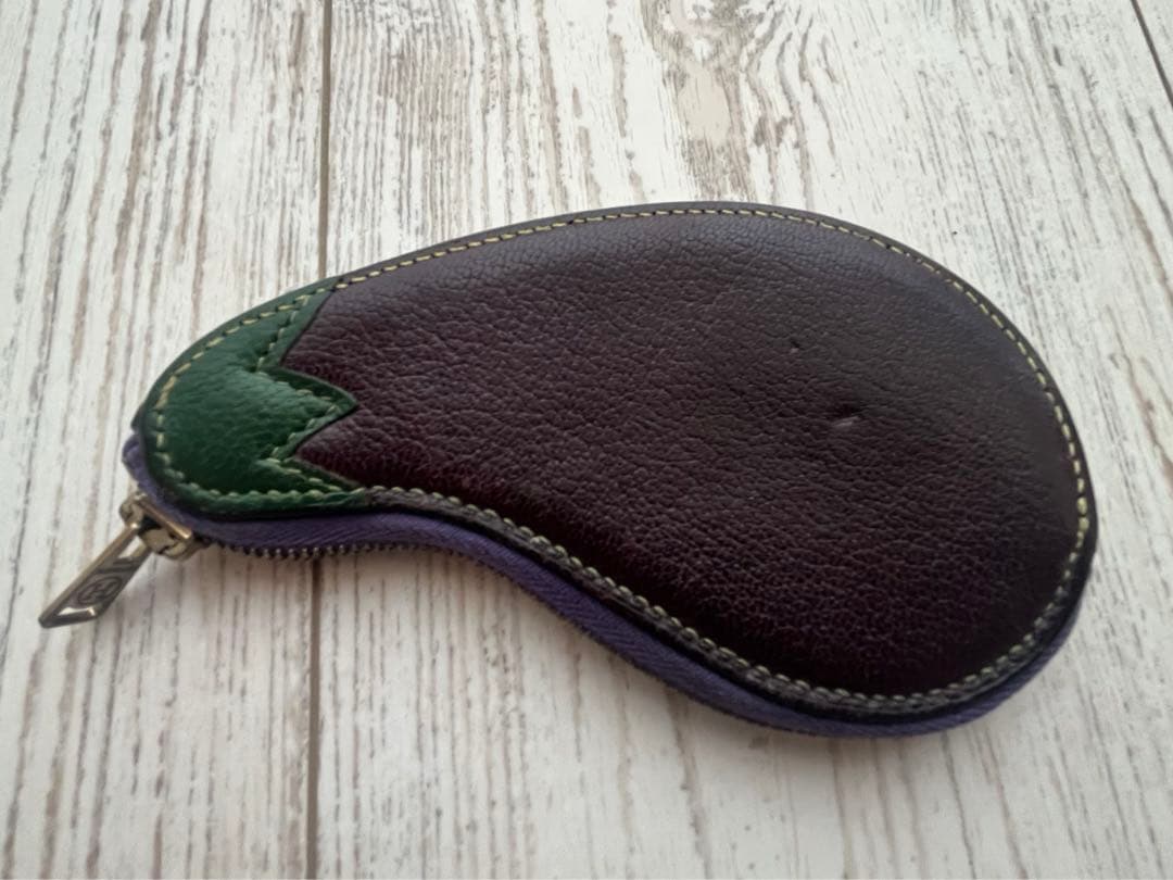 エルメス ケース 小銭入れ 茄子 ナス フルーツモチーフ