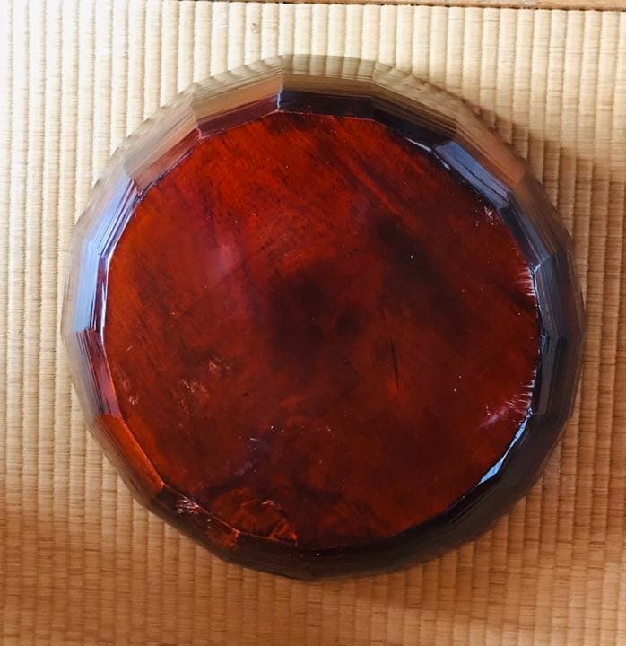 こね鉢職人手作り、栃の木こね鉢　会津漆塗り仕上げ