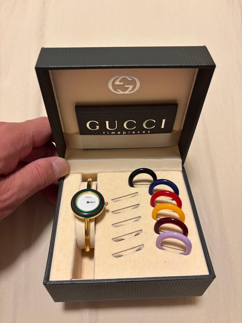 【稼働】【送料無料】GUCCI グッチ　チェンジベゼル　腕時計