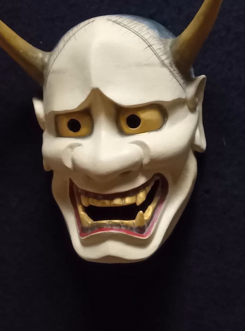 木彫り能面　般若