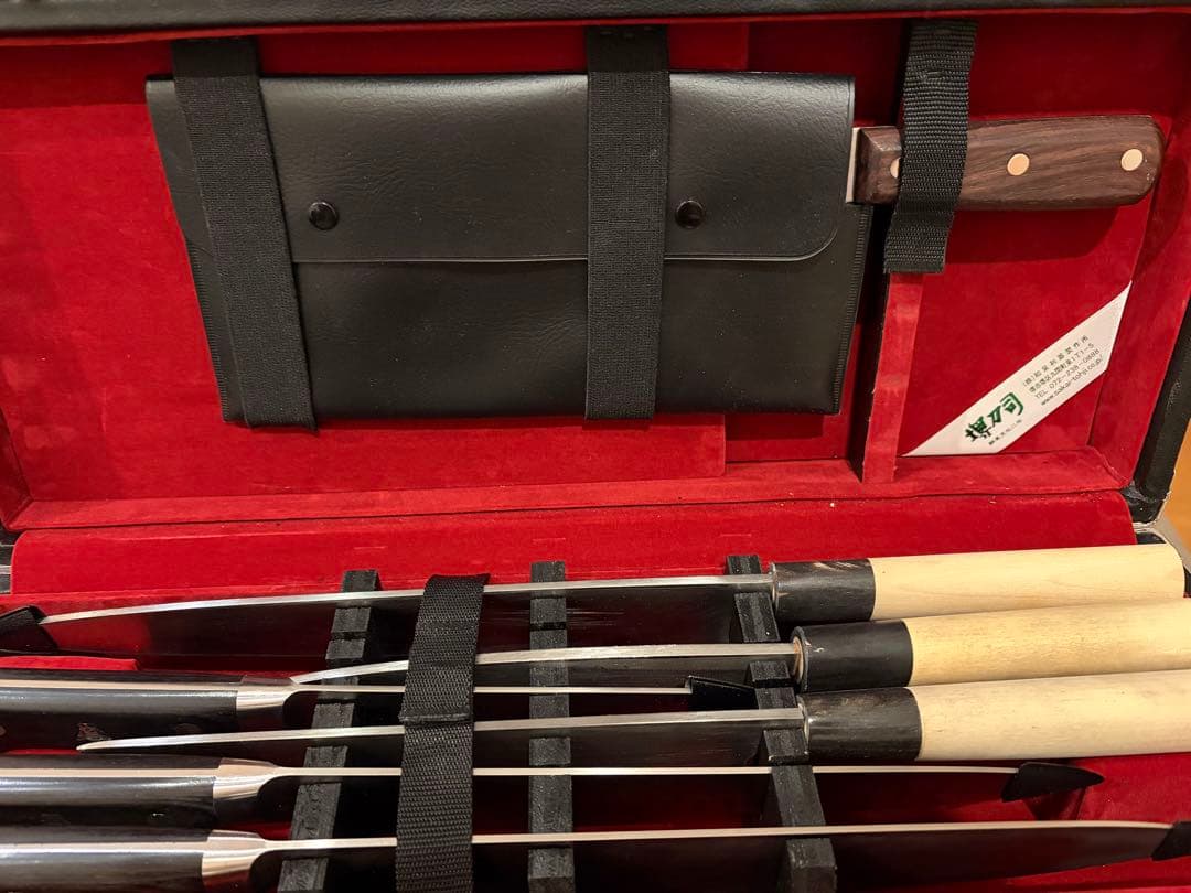 かず⭐︎服部栄養専門学校包丁セット　包丁　持ち運びケース付き（大、小）