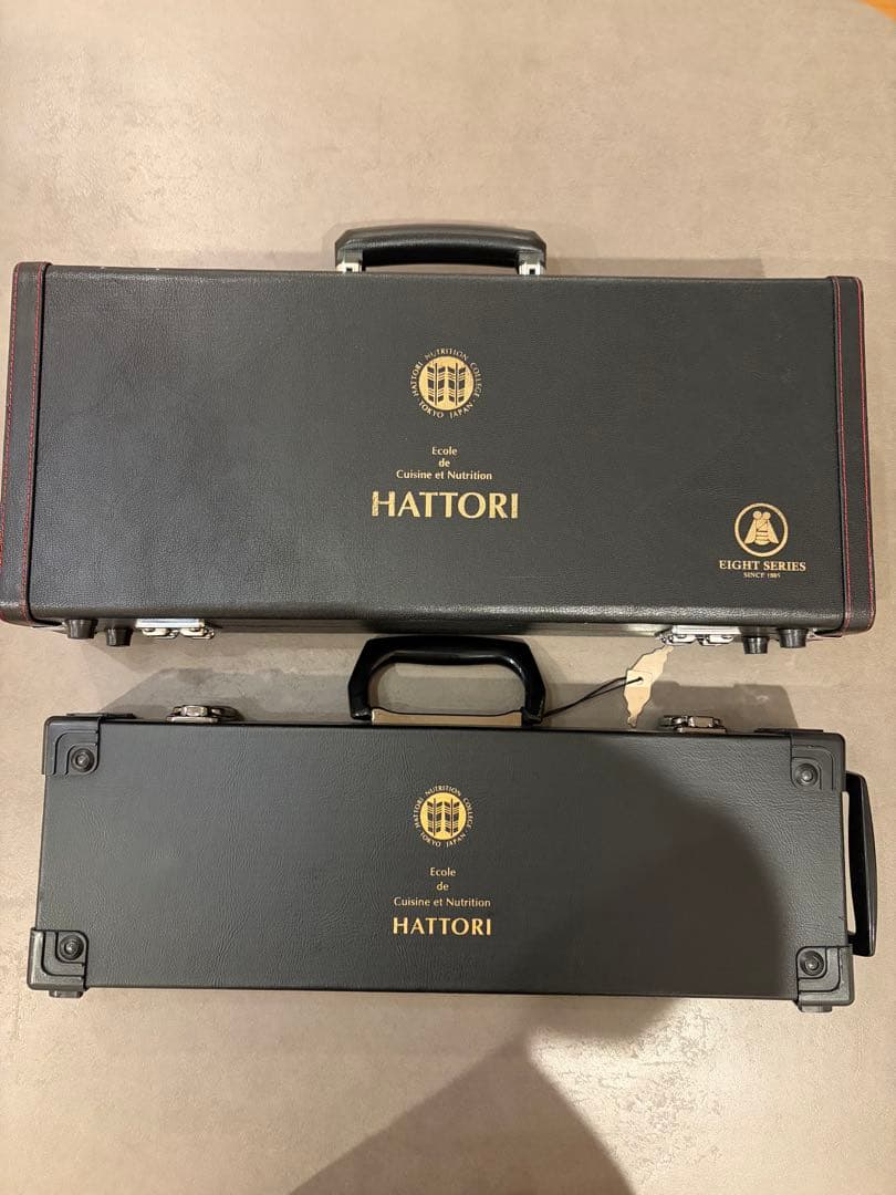 かず⭐︎服部栄養専門学校包丁セット　包丁　持ち運びケース付き（大、小）