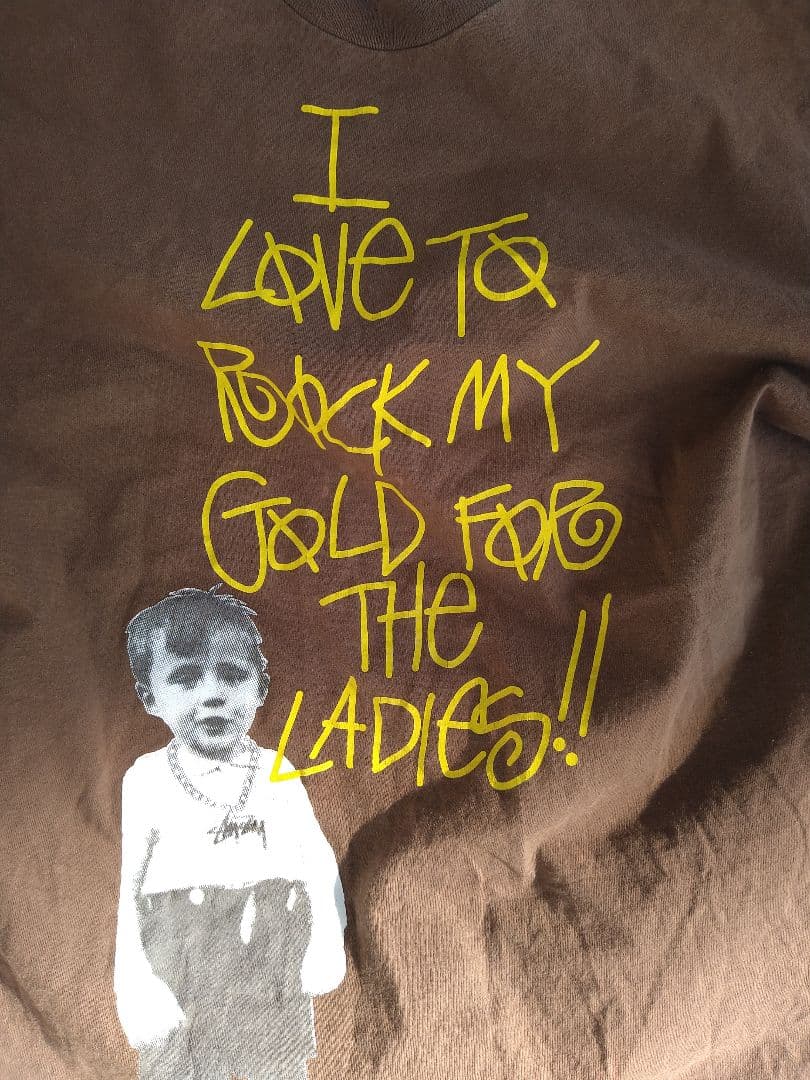 d*s様 Old Stussy XL ブラウン Tシャツ