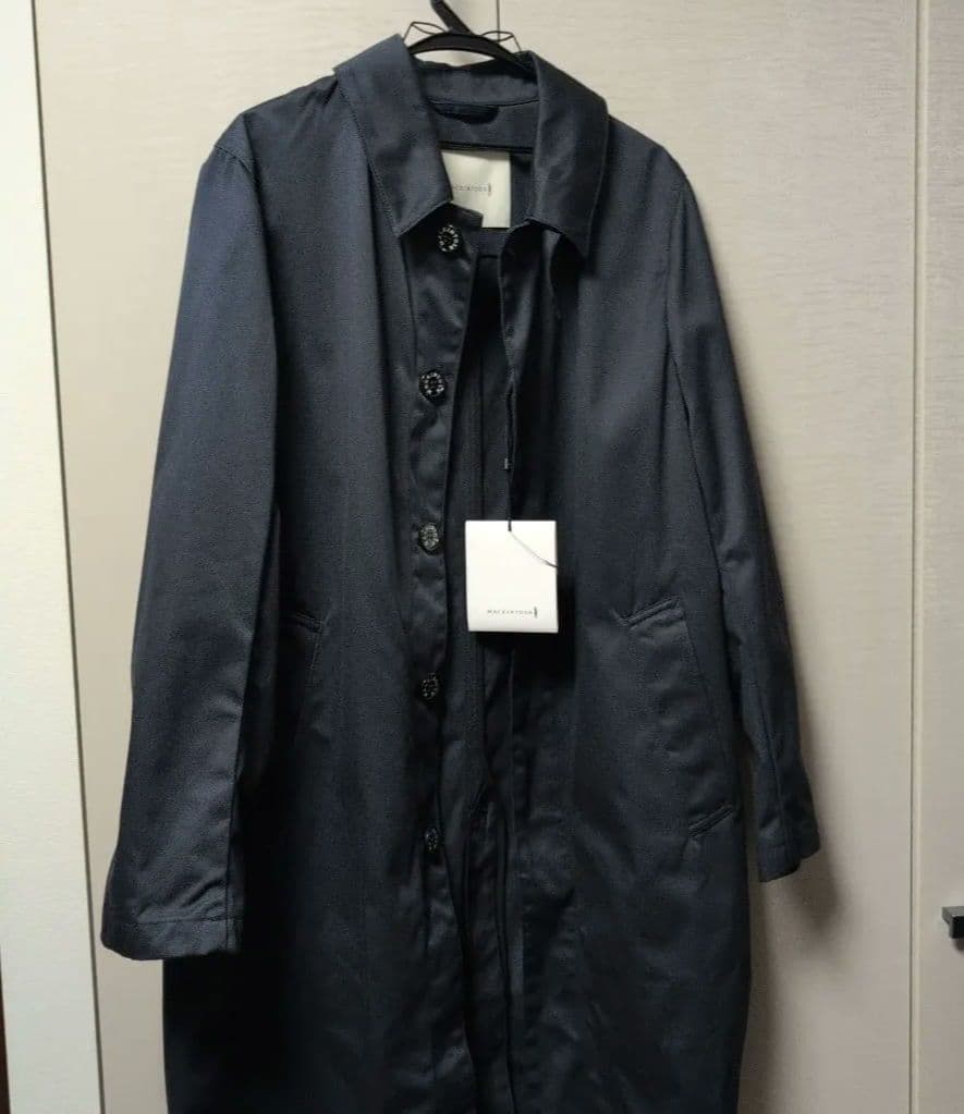 【新品未使用】マッキントッシュ　ステンカラーコート　ネイビー