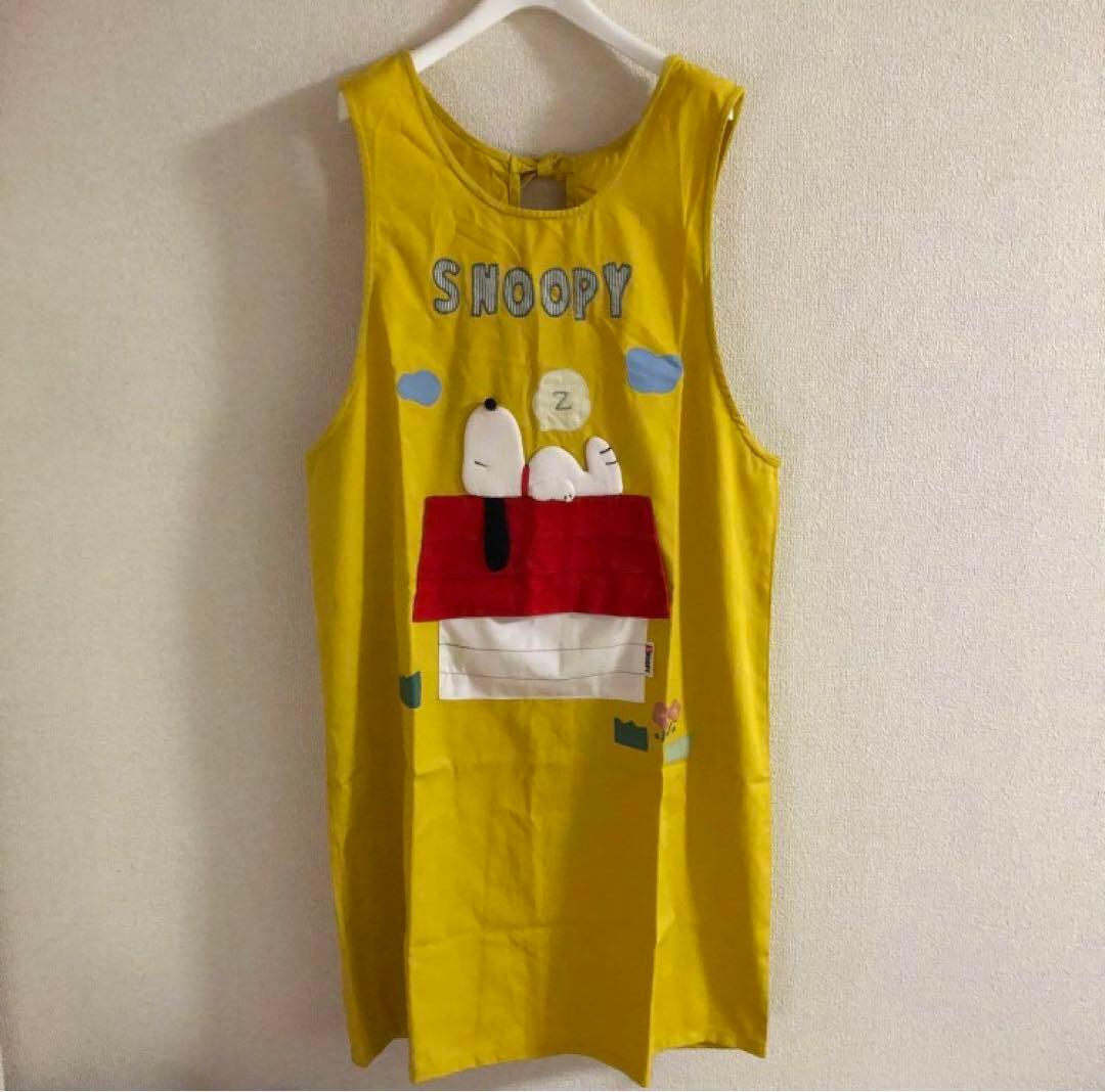 スヌーピー エプロン 保育士