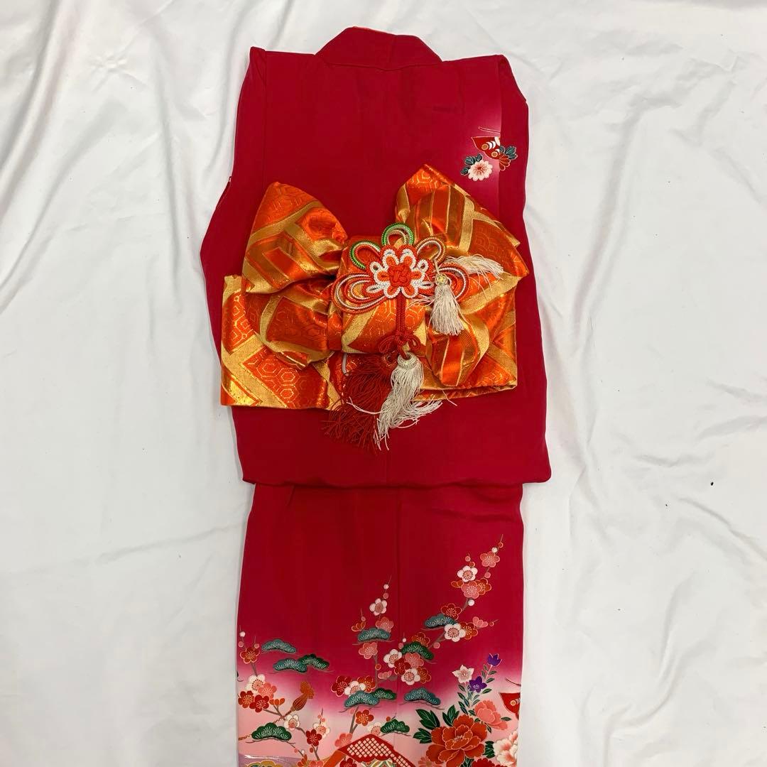 410ag81着物&長襦袢□七五三 七歳 女児 着物&長襦袢