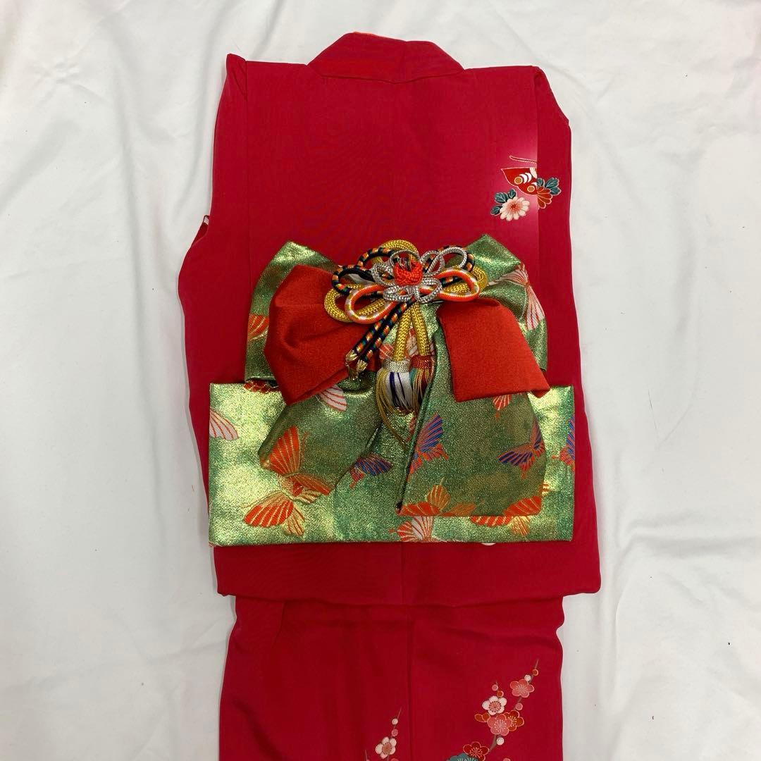 410ag81着物&長襦袢□七五三 七歳 女児 着物&長襦袢