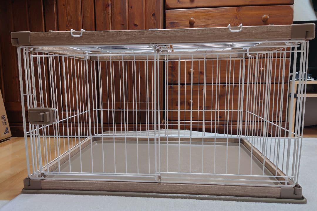 犬用サークル PWSR-960LV ライトナチュラル 屋根付き