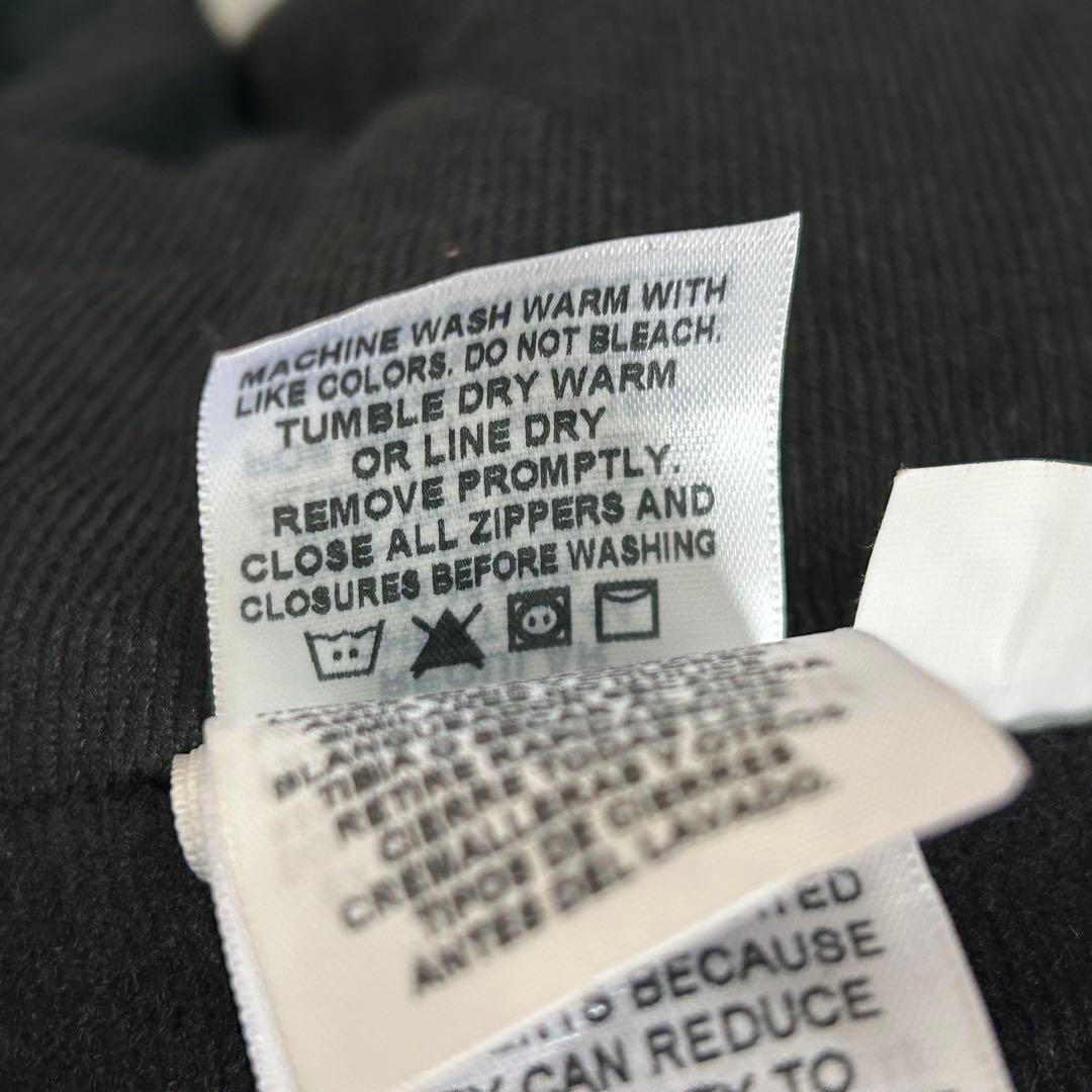 激渋 ダック アクティブ ジャケット パーカー 黒 刺繍 USA企業 ロゴ 美品