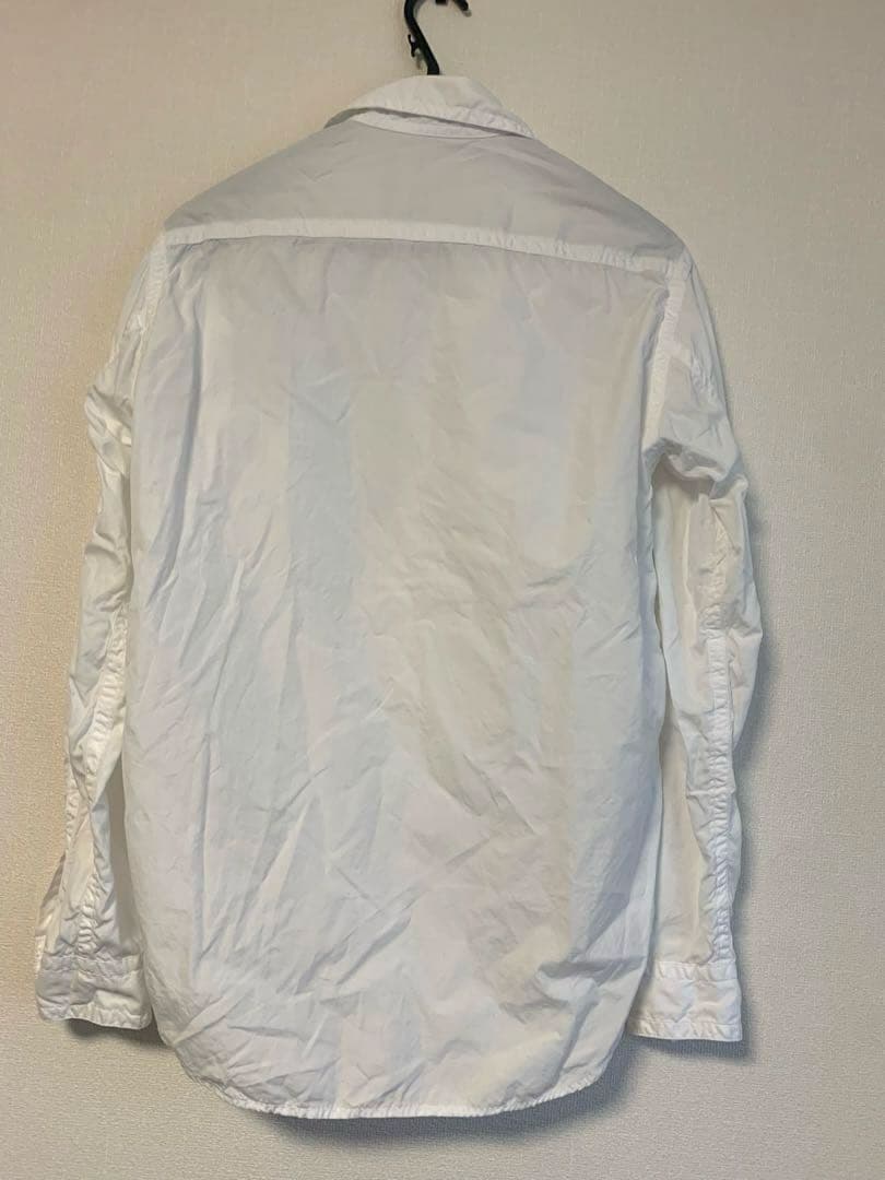 ヨウジヤマモトプールオム100/2ブロード環縫い（チェーンステッチ）シャツ