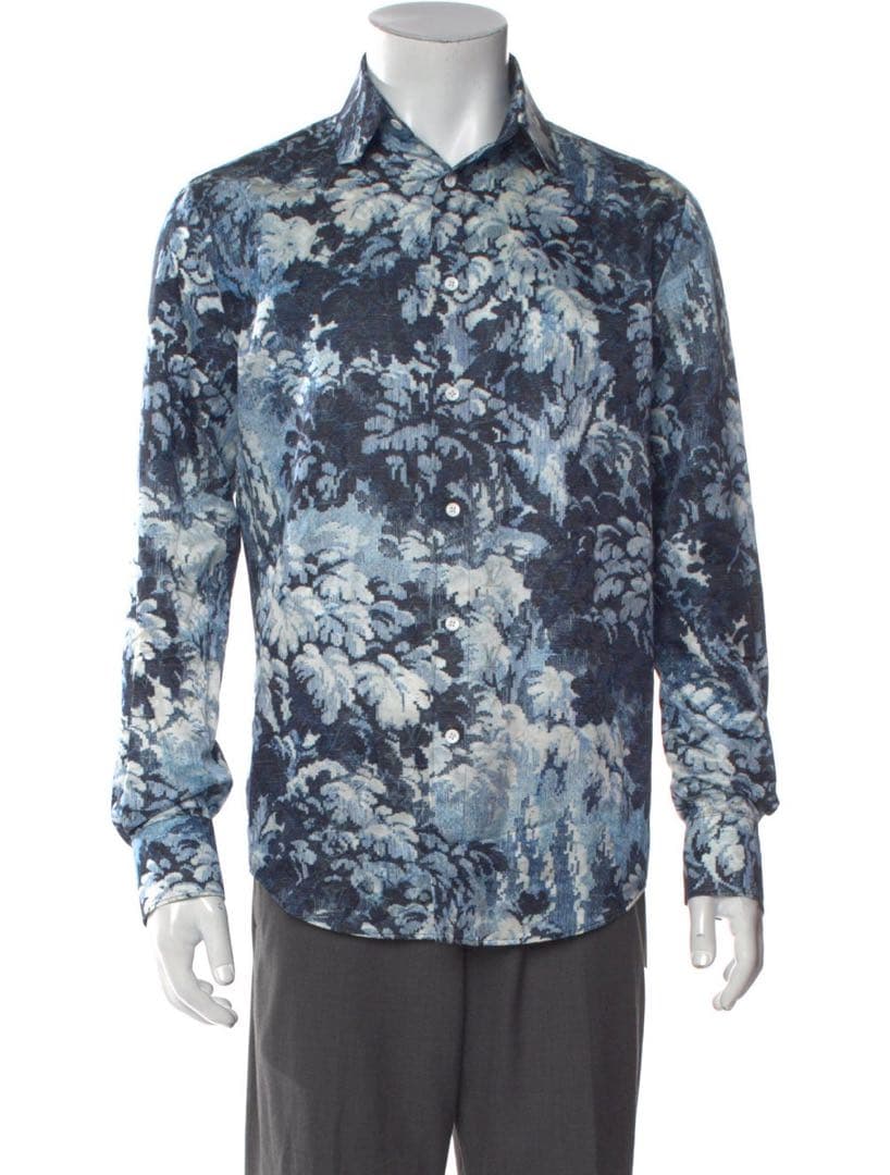 ルイヴィトン LOUIS VUITTON モノグラムタペストリー長袖シャツ