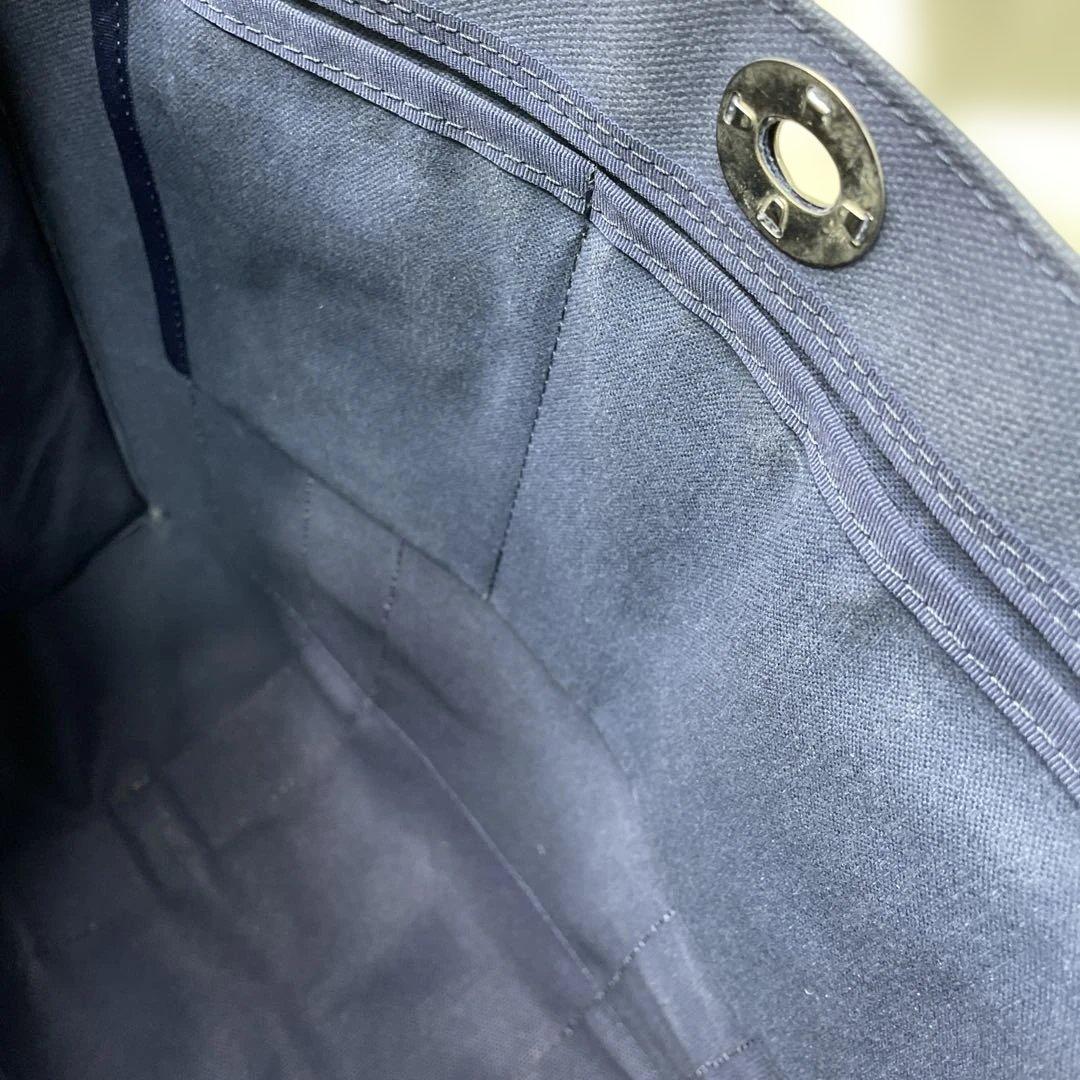 美品✨ 犬印鞄製作所 A4可 キャンバストート中 ネイビー