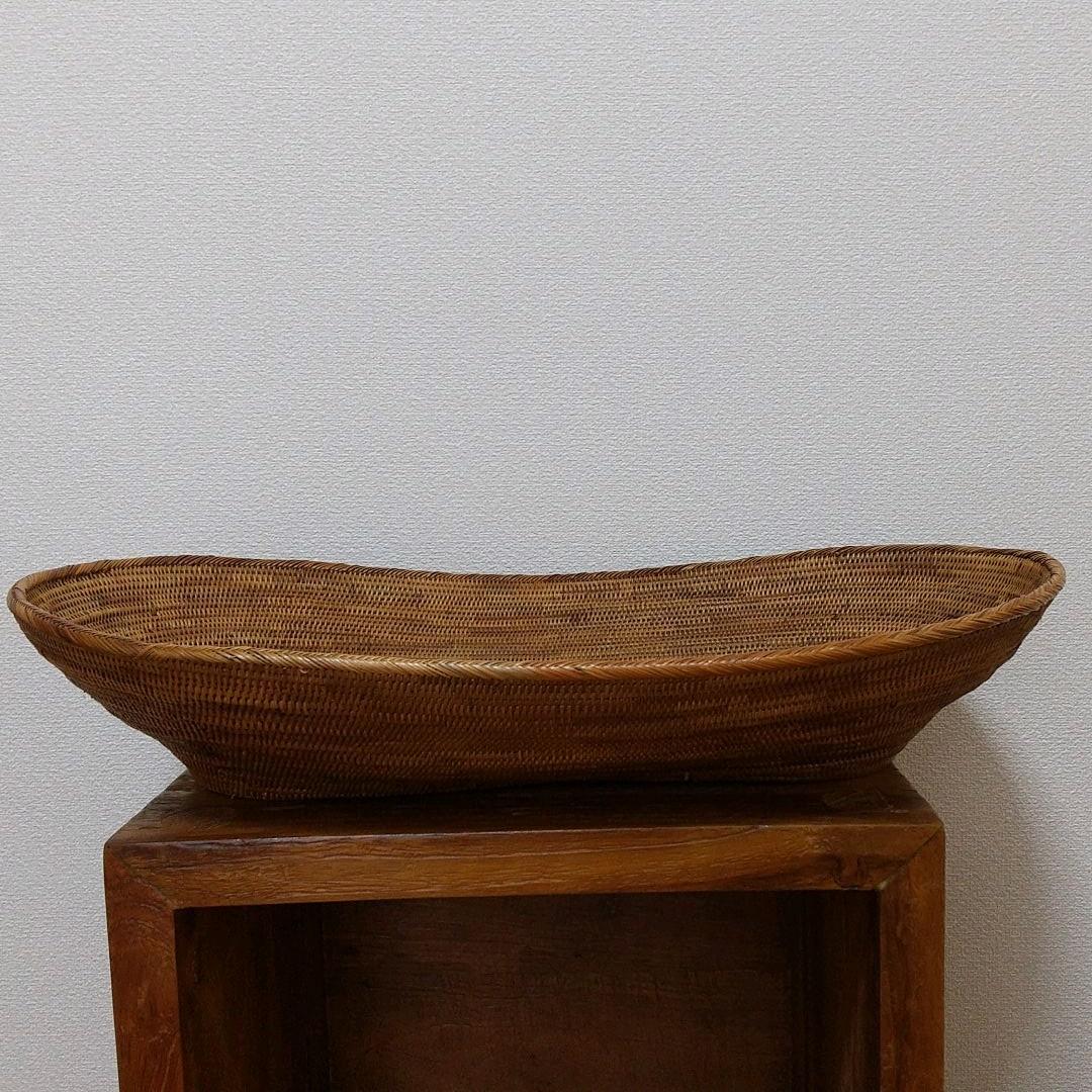 アタ製の楕円特大カゴ