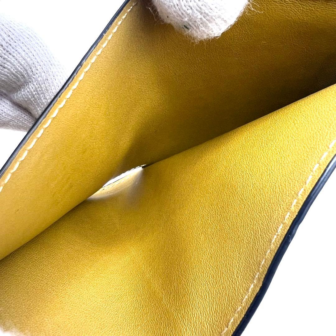 未使用級✨ロエベ 二つ折り財布 アナグラム コンパクト フラップウォレット